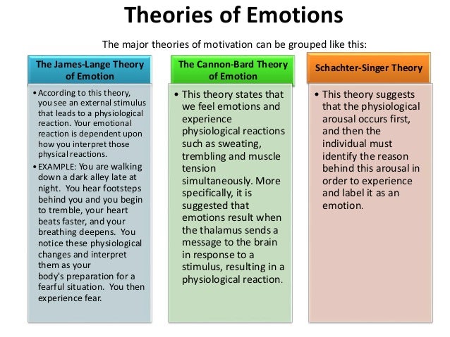 Motivation Theories, Theorists, and Emotion